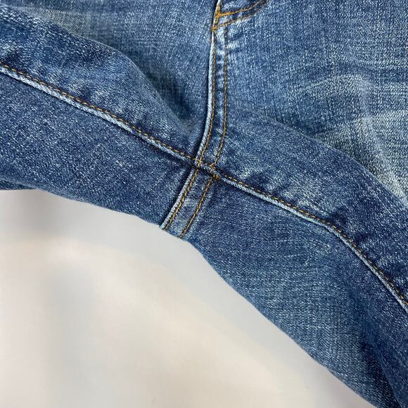 Kut from the Kloth Sophie Distressed Stretch Denim Jean Bermuda Shorts womens 6 - Picture 6 of 11